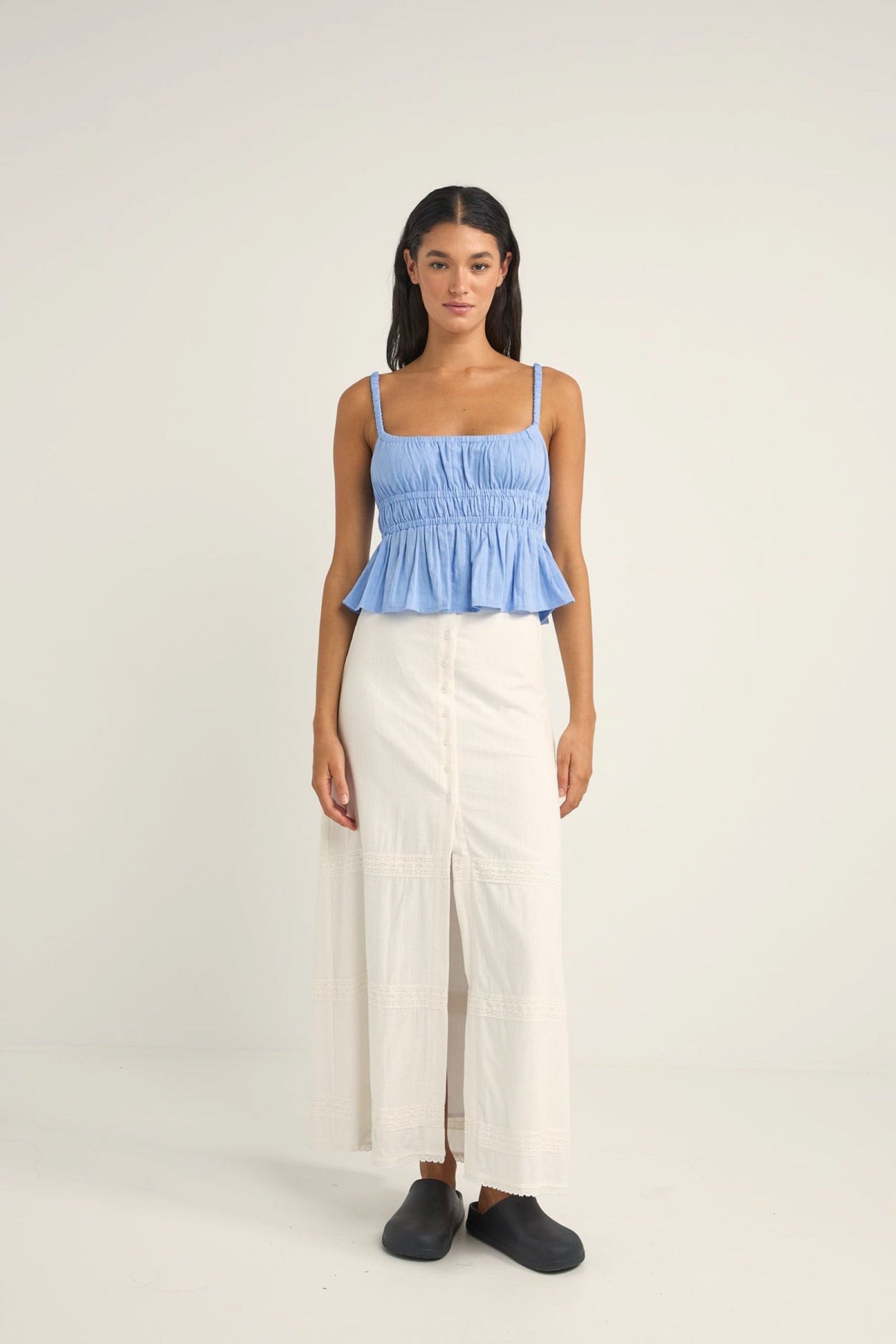 Cornflower Tyler Babydoll Tank