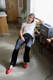 Black Silky Della Pant