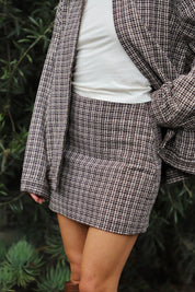 Coffee Hazed Mini Skirt