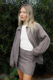 Coffee Hazed Harrington Jacket