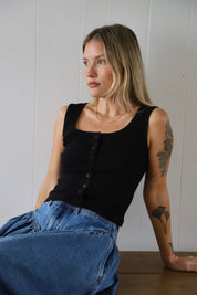 Black Paloma Pointelle Tank