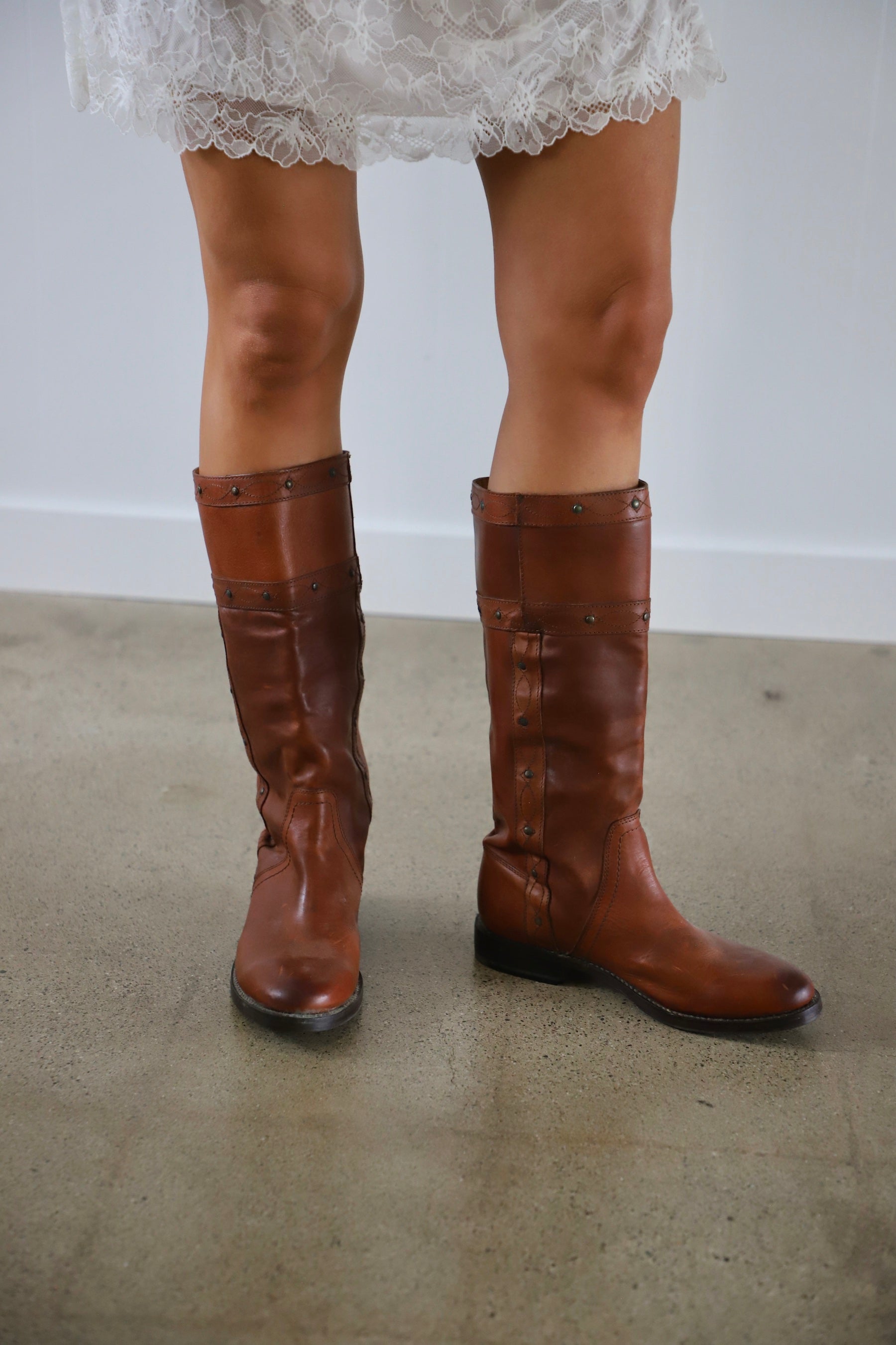 Brown Leather Frye Boots