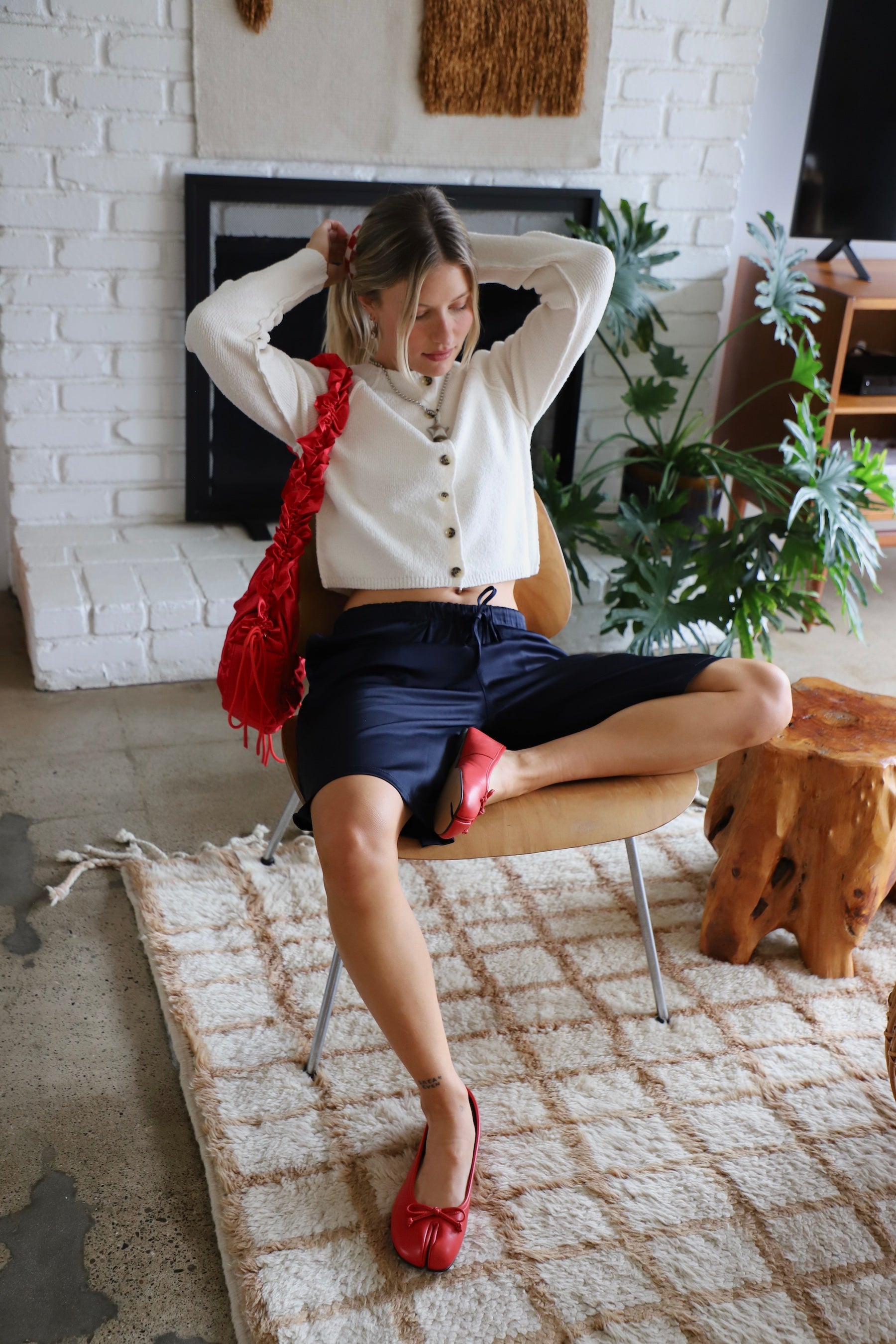 Optic White Sydney Shrunken Cardi