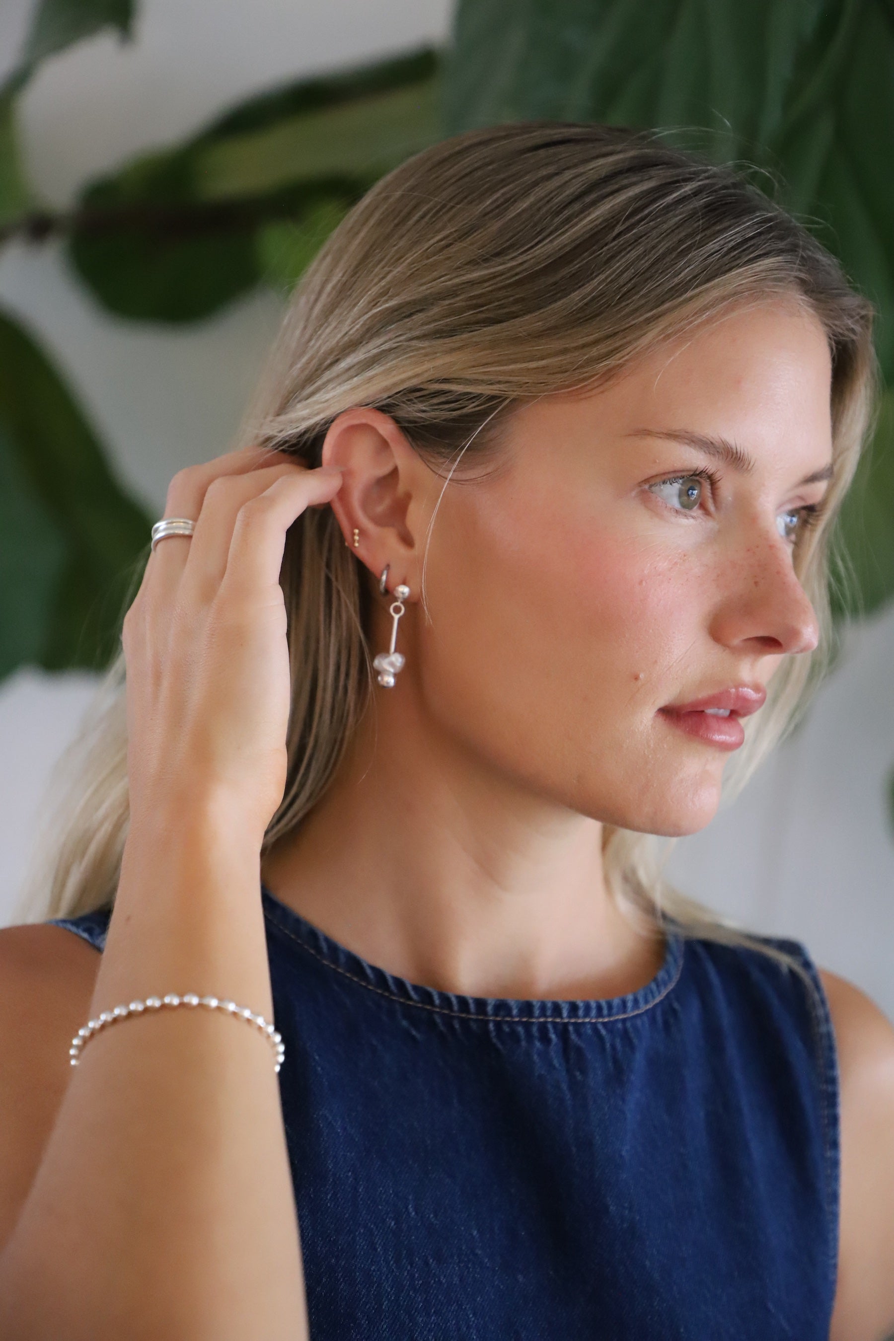 Silver Luna Earrings