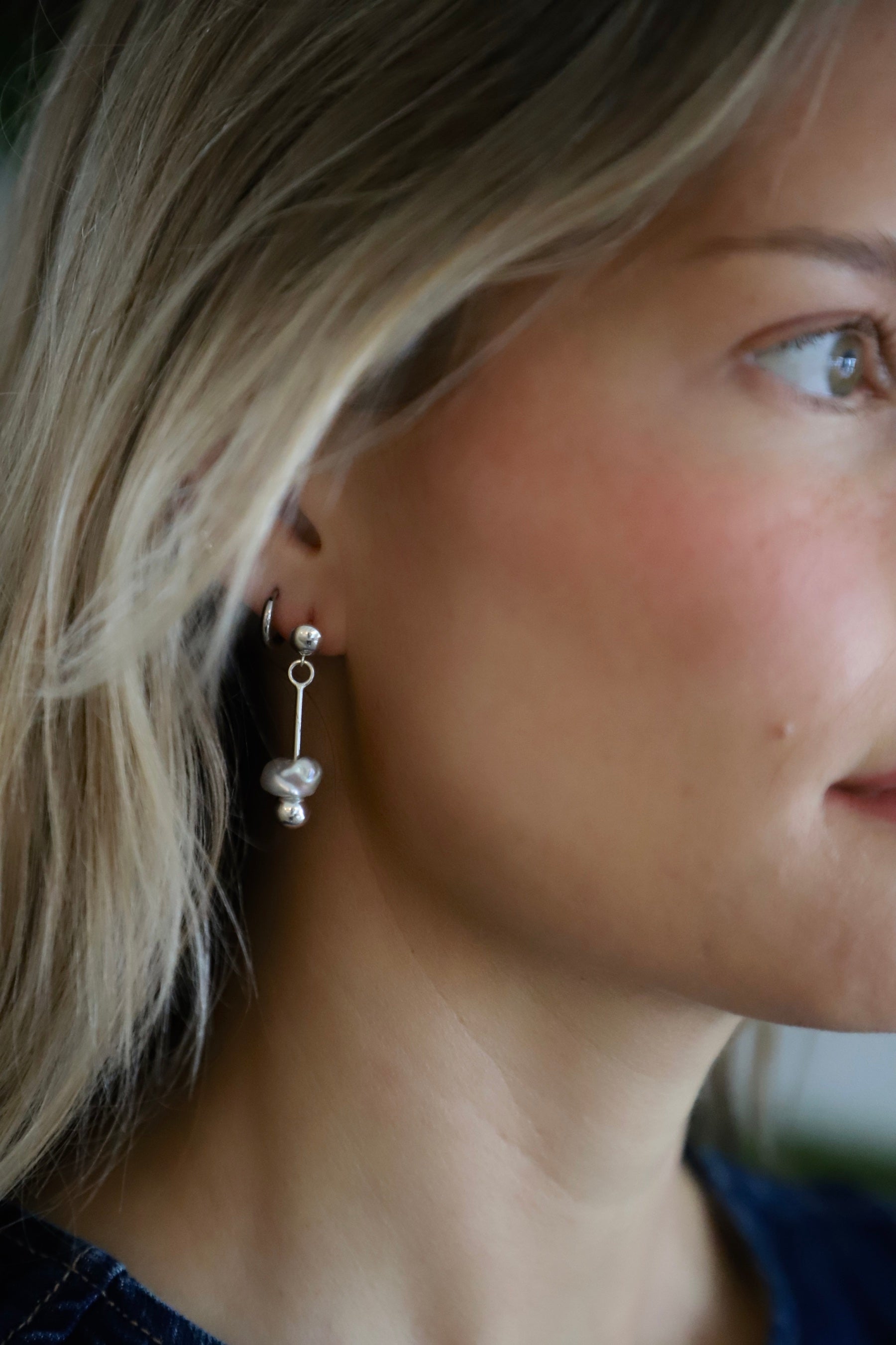 Silver Luna Earrings