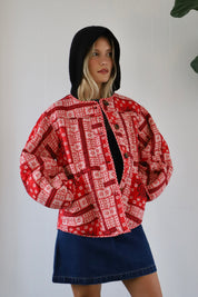 Red Bandana Macy Jacket