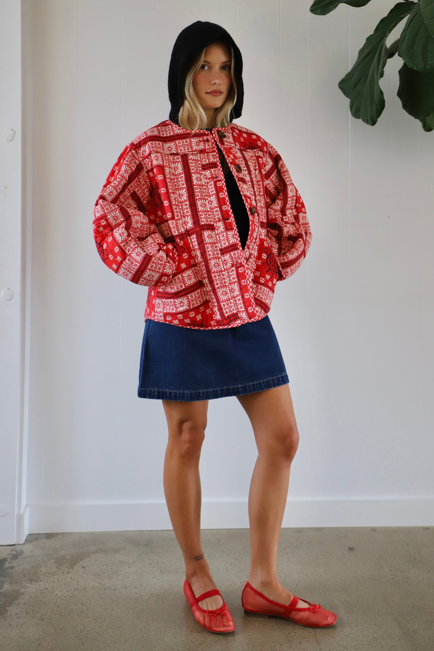 Red Bandana Macy Jacket