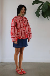 Red Bandana Macy Jacket