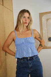 Cornflower Tyler Babydoll Tank