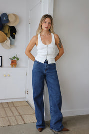 White Sand Addison Racer Tank