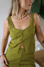 Olive Maya Vest Top