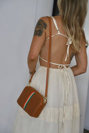 Poppy & Emerald Inlay Midi Sac