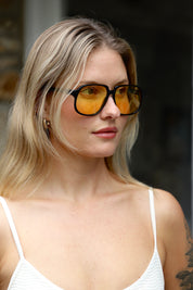 Black & Lemon Delphine Sunglasses