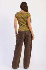 Brown Western Pant