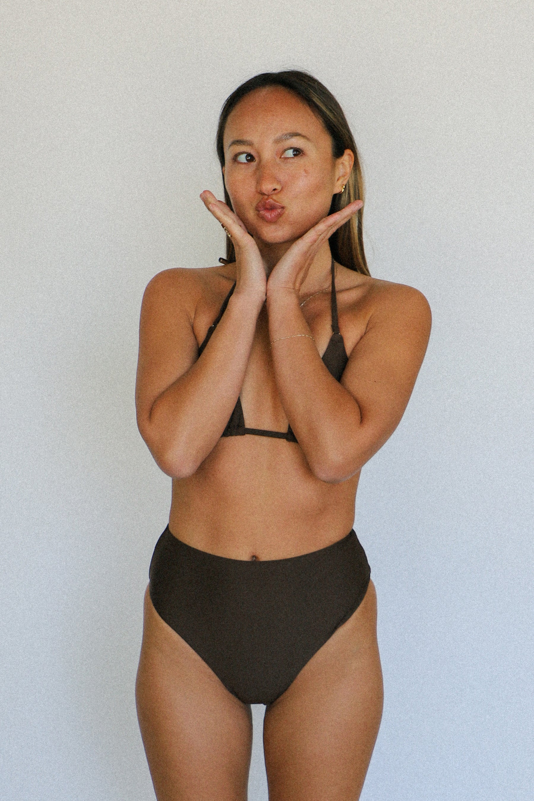 Chocolate Classic Slide Tri Top