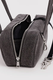 Small Washed Denim  Bowler Bag
