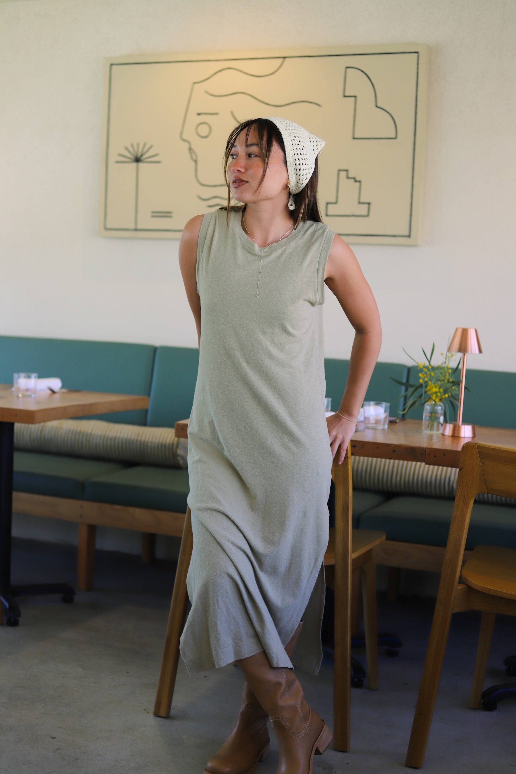 Desert Khaki Hermosa Dress