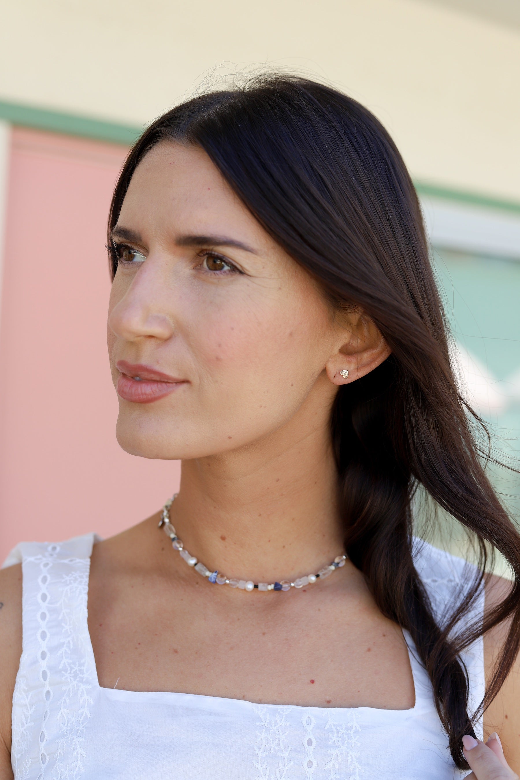 X Prism Indigo Necklace