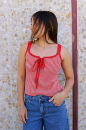 Red Stripe Maisie Tank