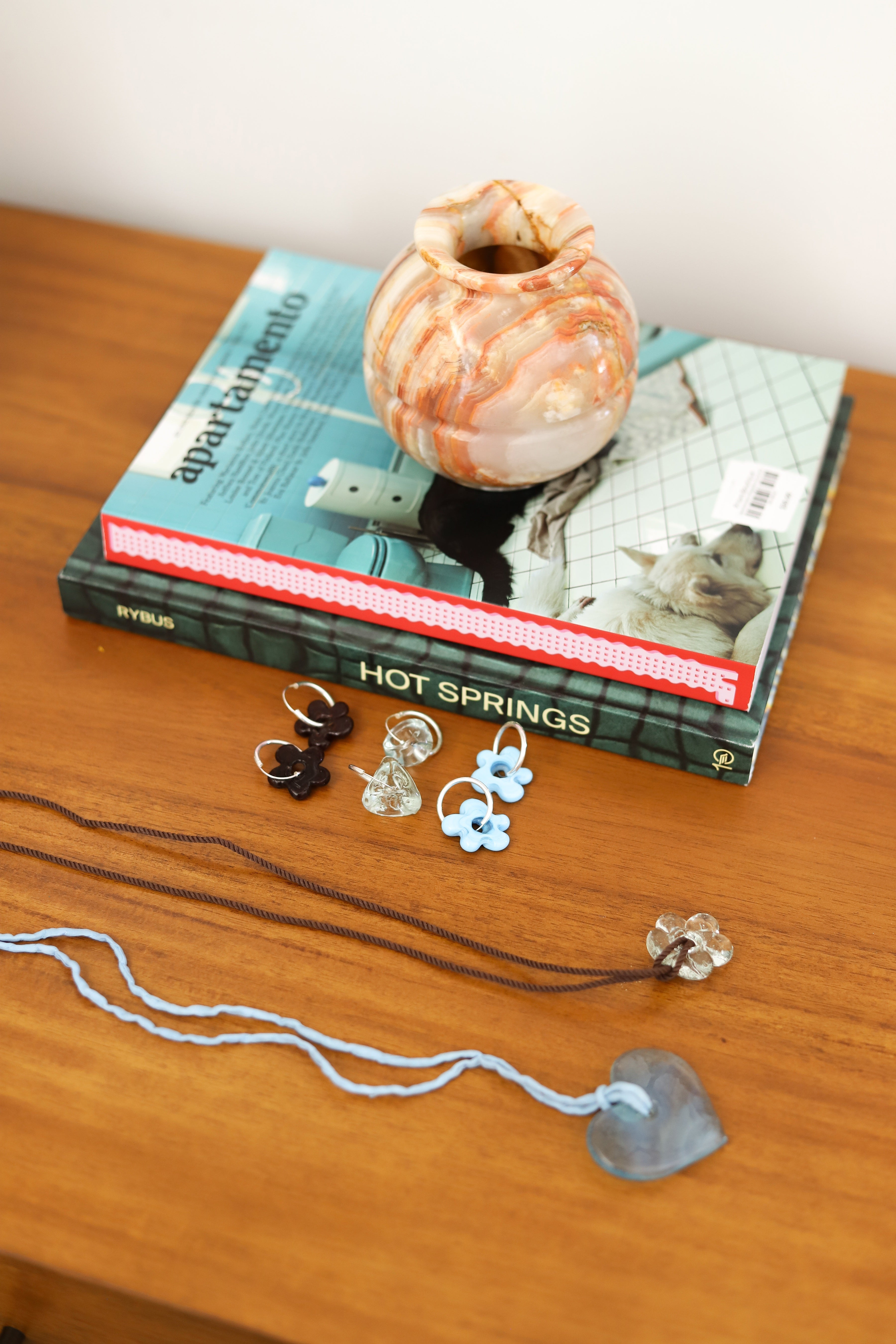 Ice Blue Heart Necklace