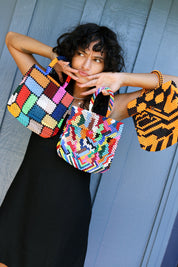Collage Beaded Bag