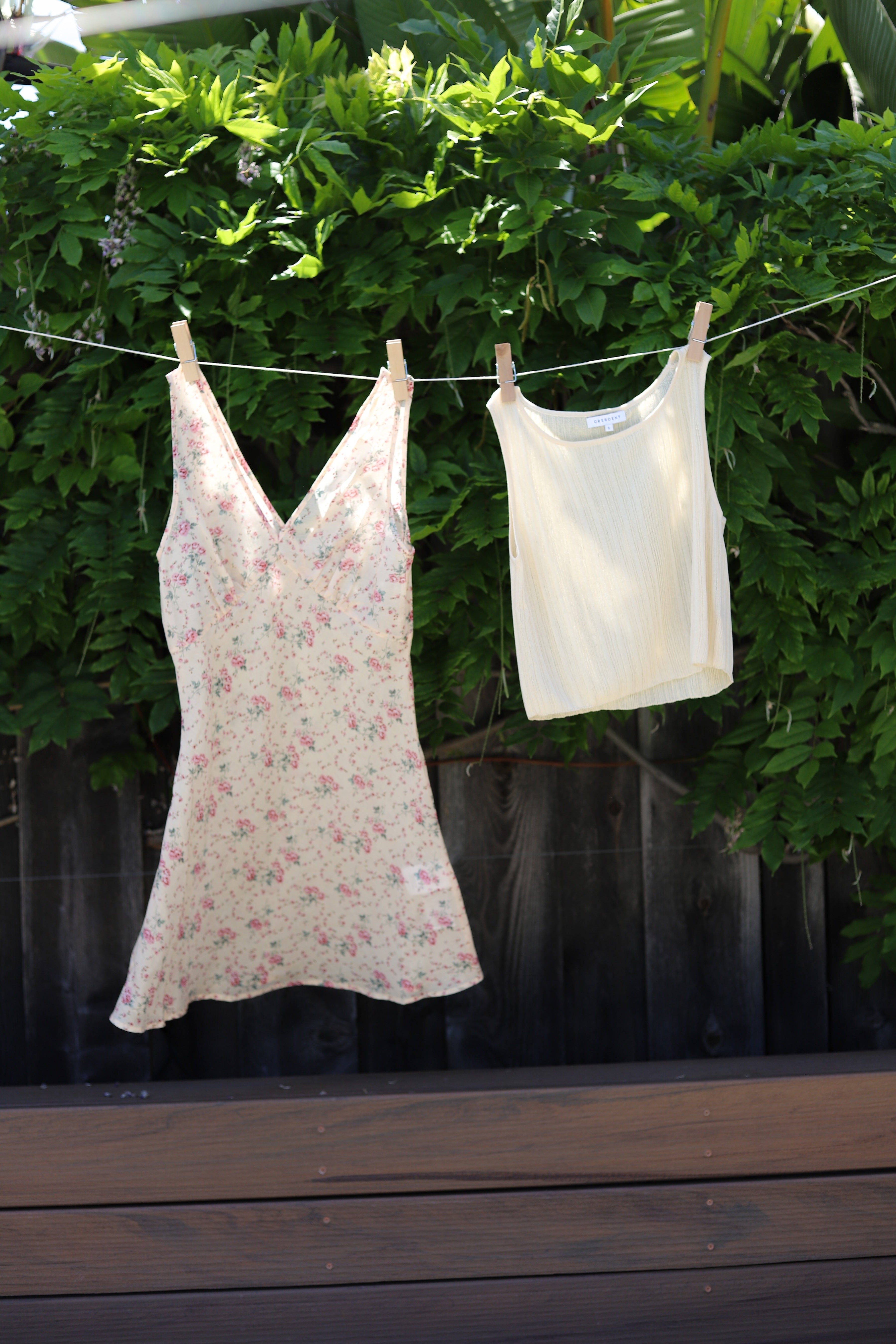 Cream Sawyer Pleated Tank