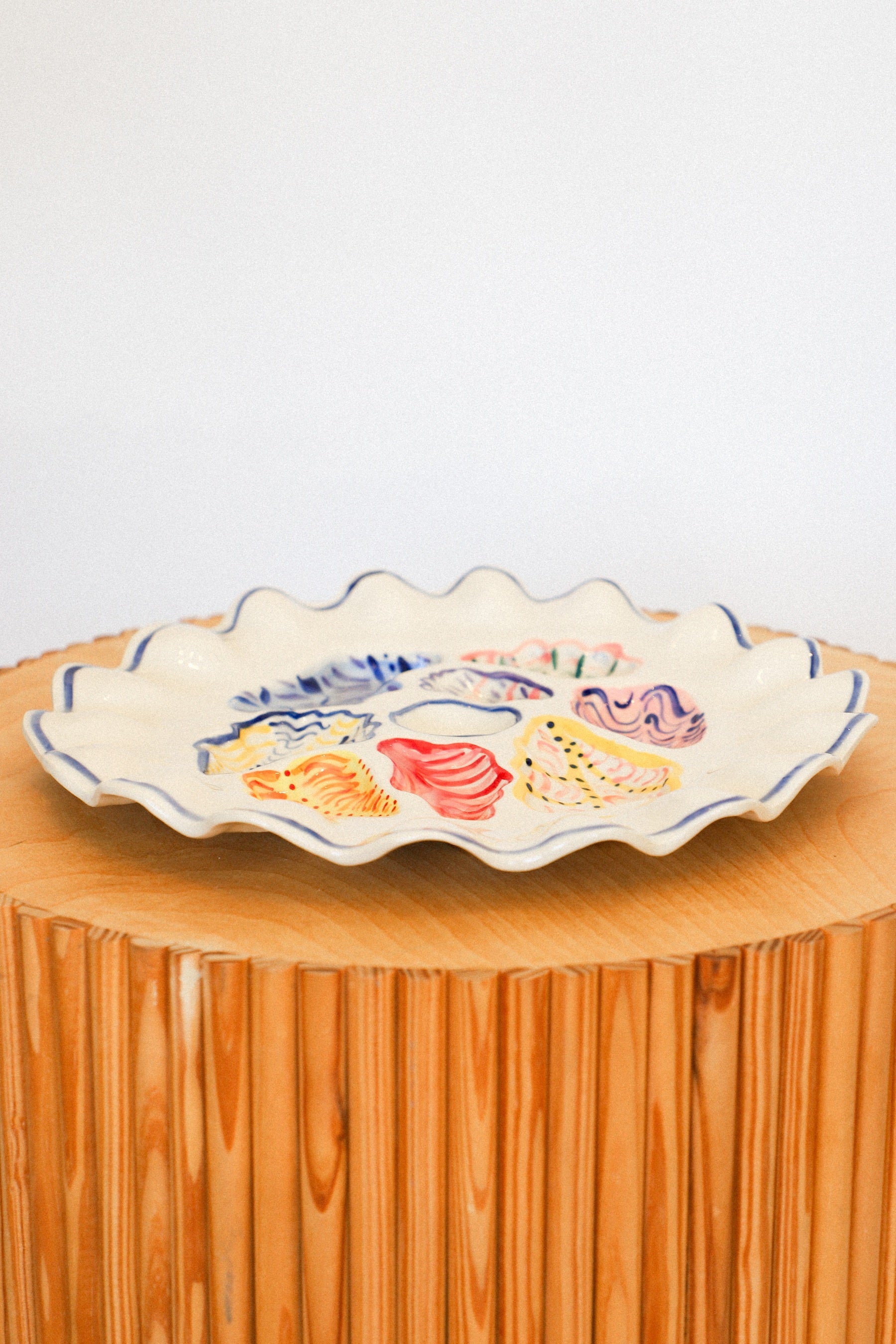 Colorful Oyster Plate