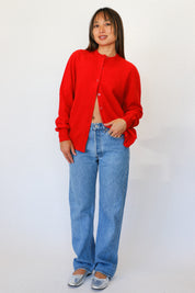 Red Harrods Cardigan
