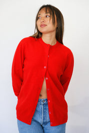 Red Harrods Cardigan