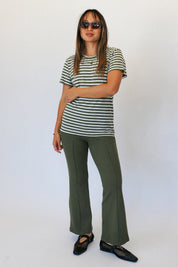 Olive Rib Kick Flare