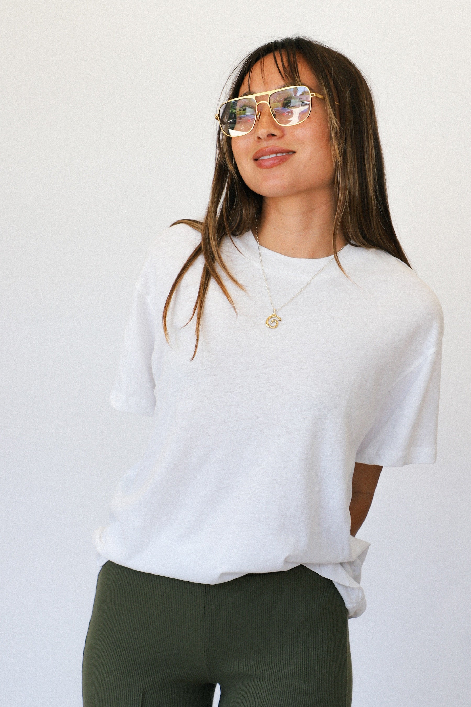 Gold Metal Jane Sunglasses
