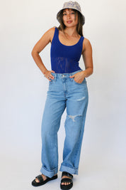 Limoges Plunge Textured Bodysuit