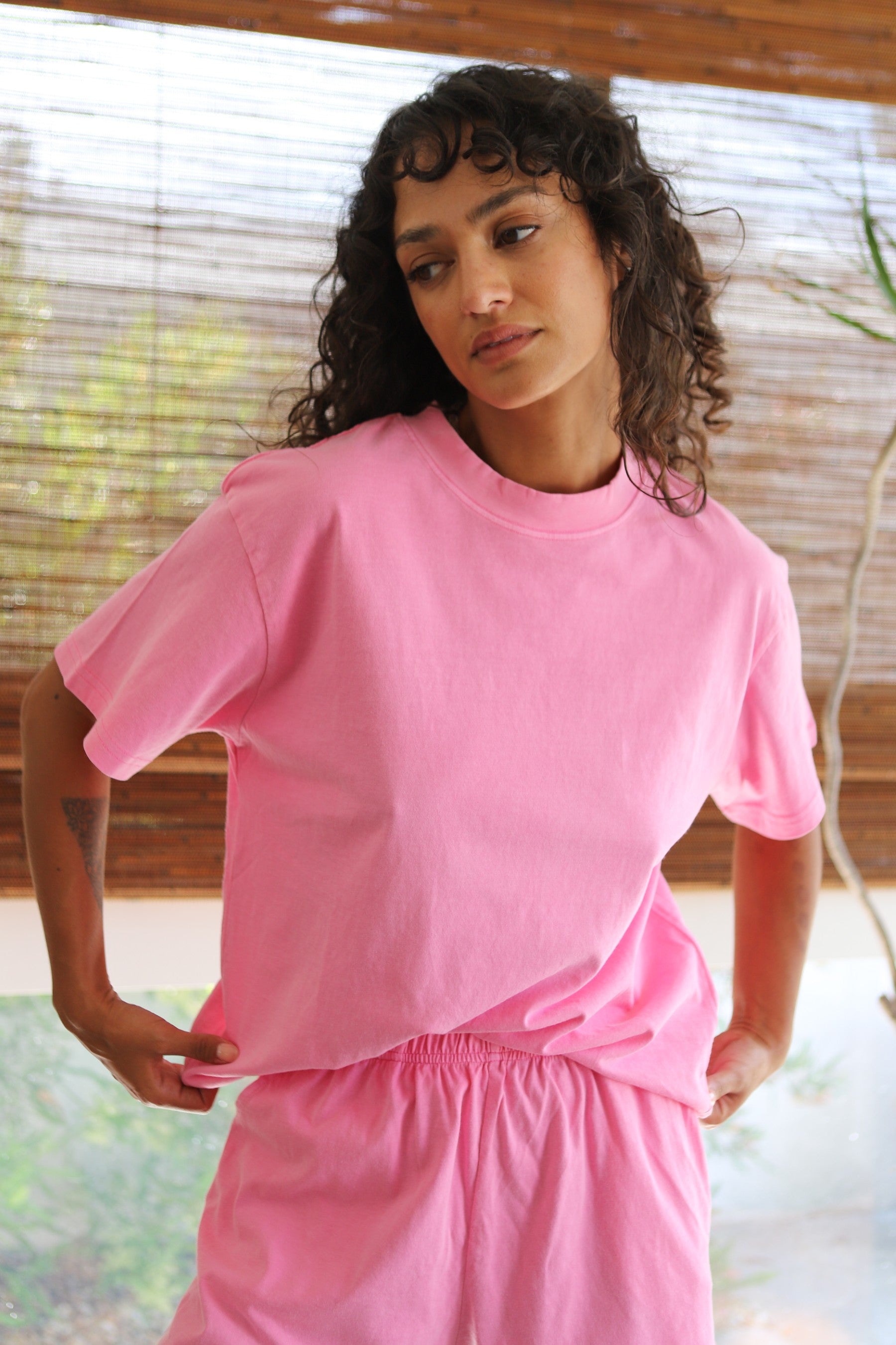 Pink Cosmos Loose Tee