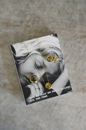 Bronze Small Compass Earrings