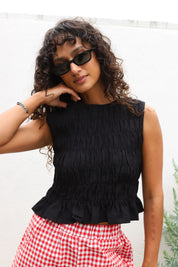 Black Florencia Top