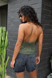 Olive Louise Check Halter