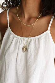 Gold Portrait Necklace