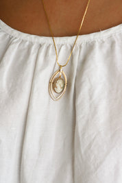 Gold Portrait Necklace