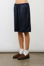 Navy Lily Relaxed Shorts