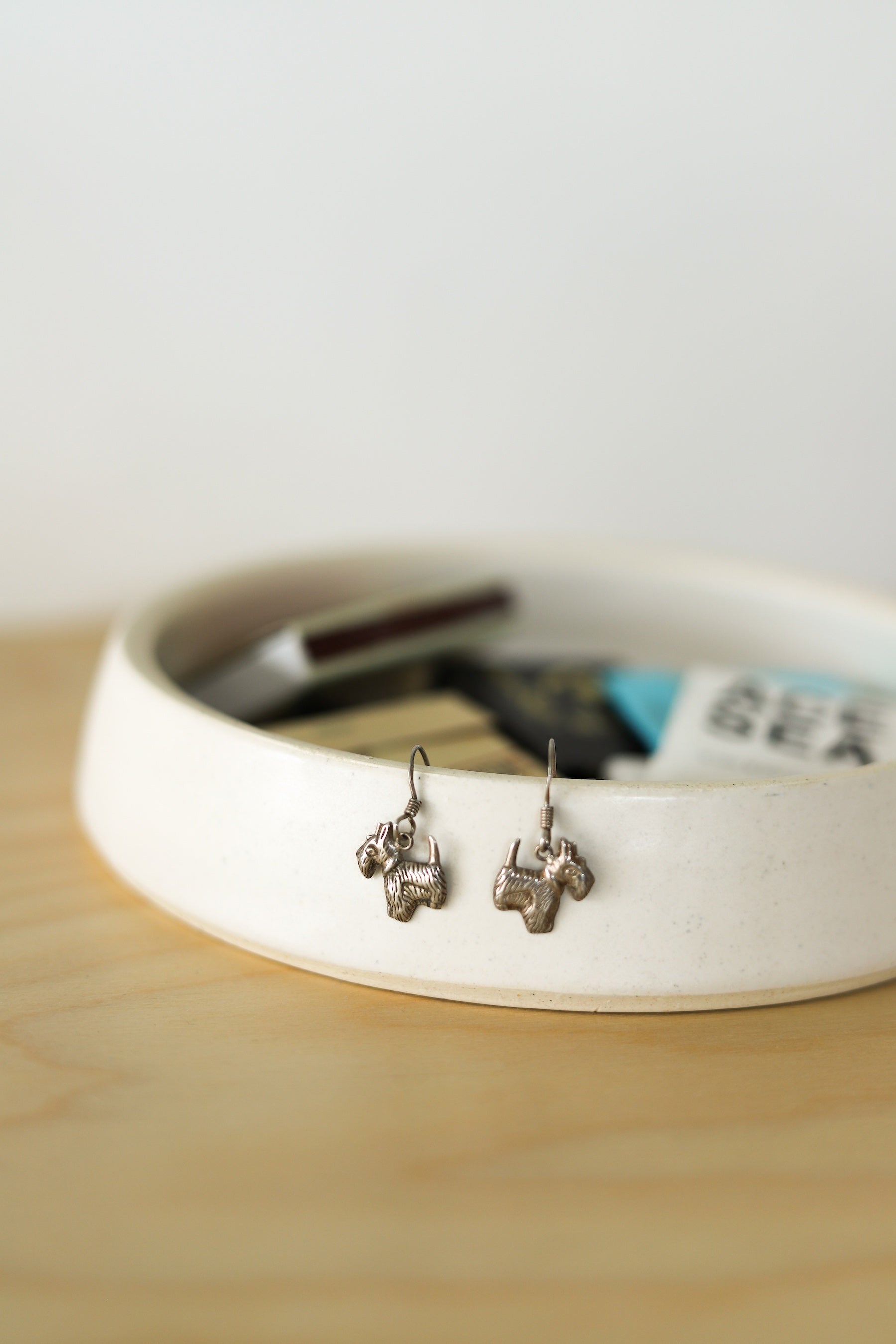 Silver Scottie Dog Earrings