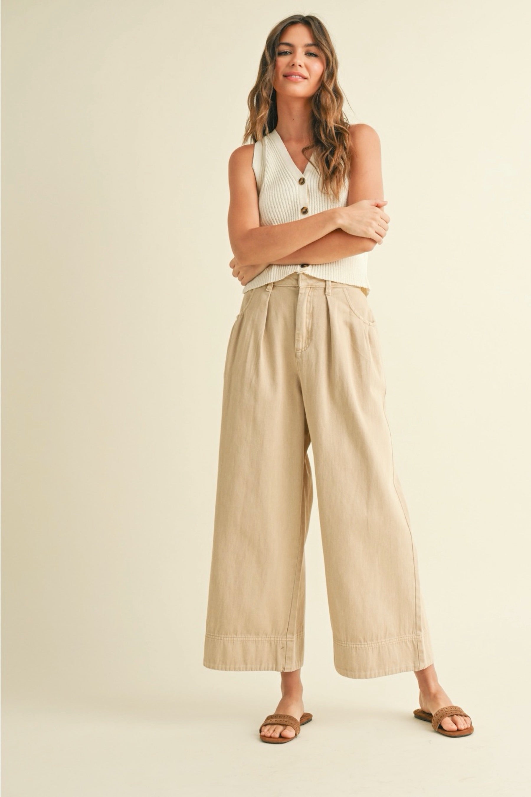 Beige Brooklyn Pant