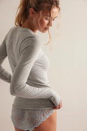 Heather Grey So Soft Seamless Long Sleeve