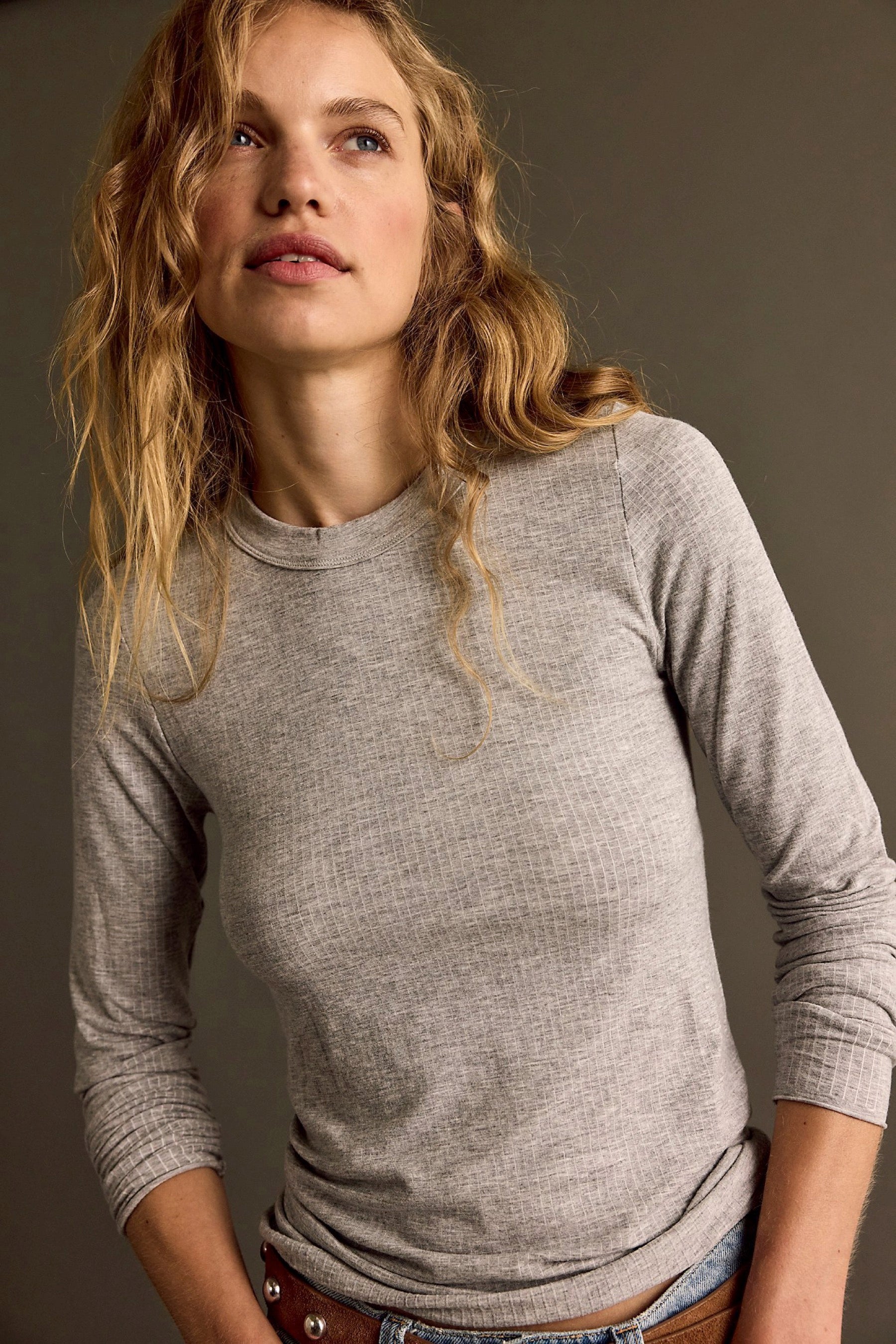 Heather Grey So Soft Seamless Long Sleeve