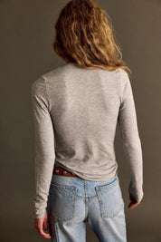 Heather Grey So Soft Seamless Long Sleeve