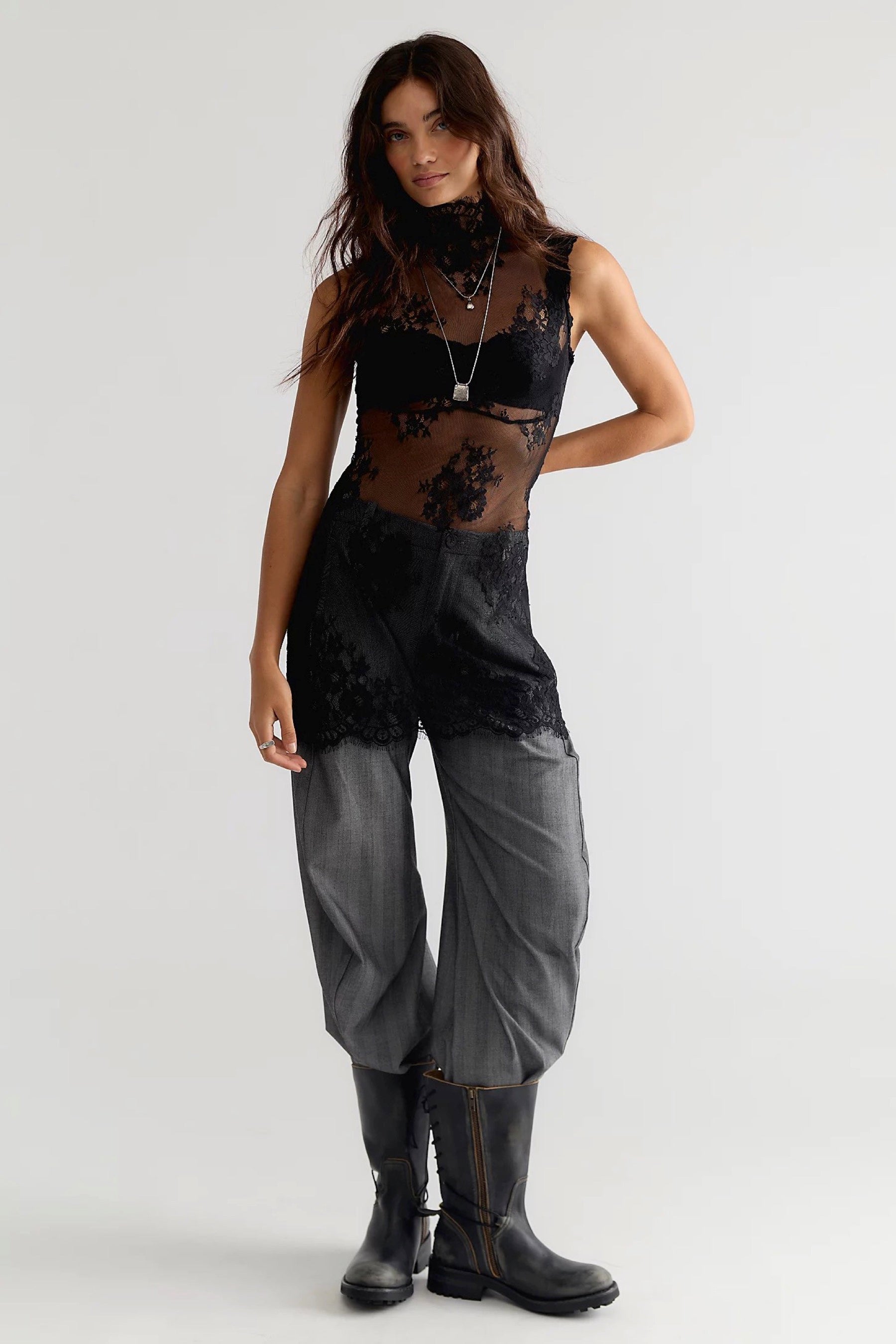 Black One More Time Slip Dress