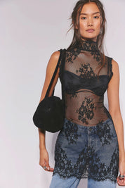 Black One More Time Slip Dress