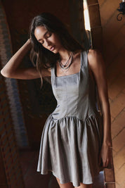 Silver On The Town Mini Dress