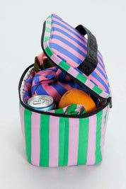 Awning Stripes Mix Puffy Lunch Bag