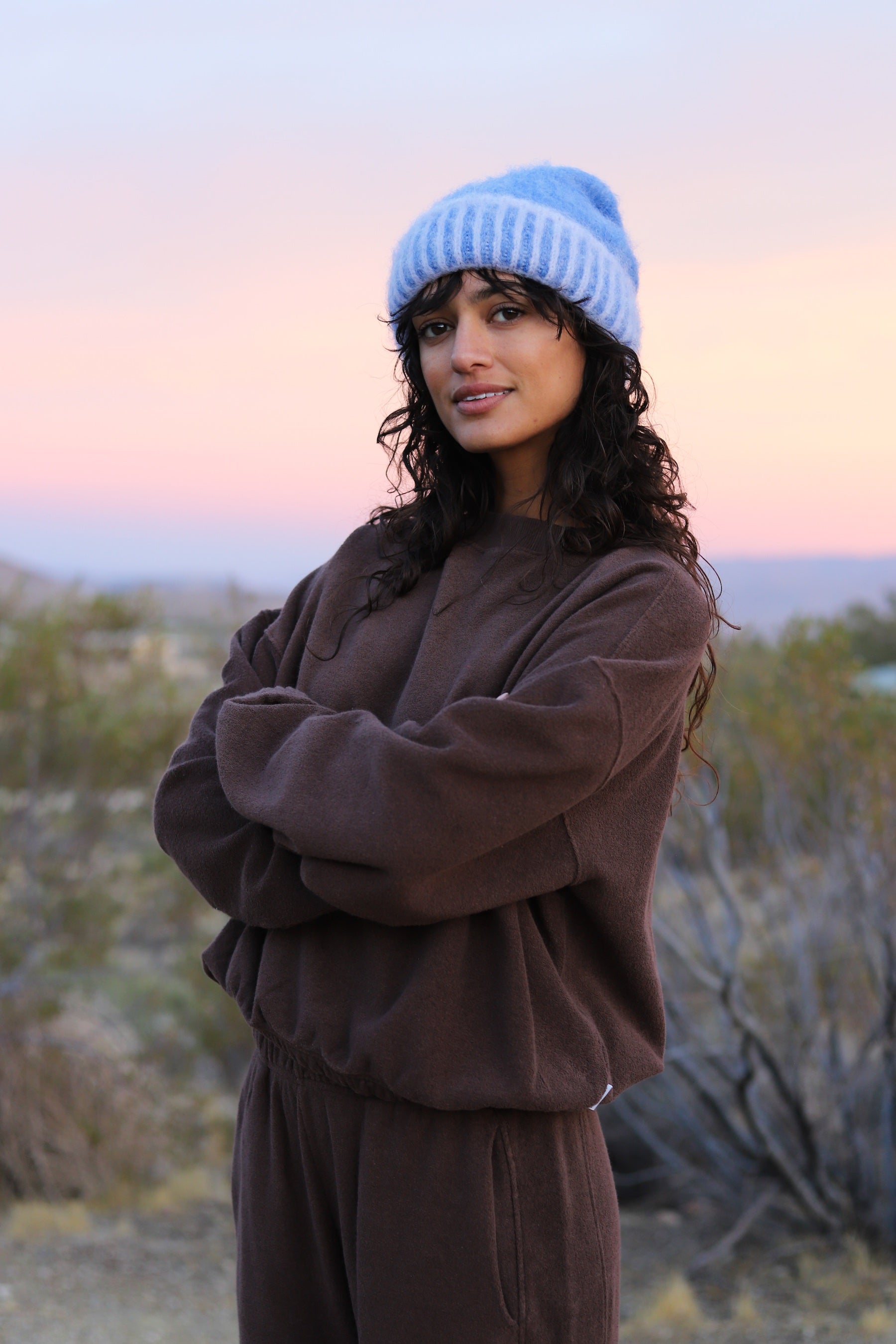 Periwinkle Forever Fuzzy Beanie