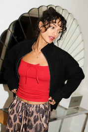 Black Louie Sweater Jacket